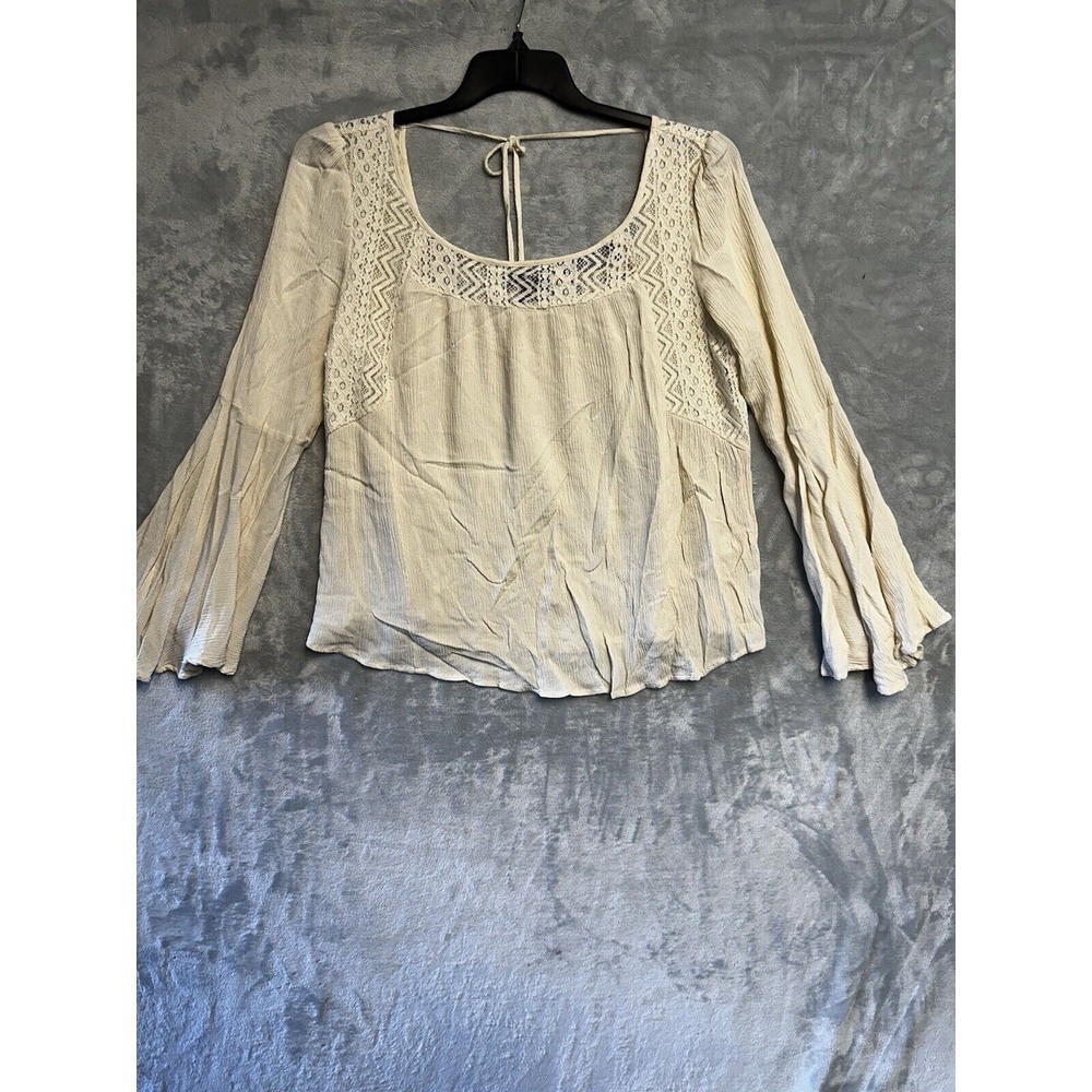 Cupio Blouse Size Large Ivory Women's‎ Blouse Friends Era 90s Rachel
